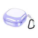 Custodia auricolare TPU ad alta trasparente per Samsung Galaxy Buds Pro/Live (Purple)