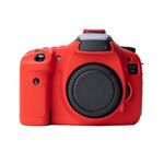 Custodia protettiva in silicone morbido per Canon EOS 7D (rosso)