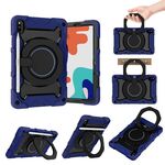 Per onore V6/Tablet V7 Armatura Contrasto Colore silicone + PC Tablet Case (blu navy)