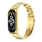 Per Xiaomi Mi Band 7 /7 NFC Mijobs CS CS Banda di orologi in acciaio inossidabile in metallo (oro)