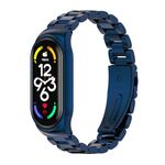 Per Xiaomi Mi Band 7 /7 NFC Mijobs CS CS Giaccia di orologi in acciaio inossidabile in metallo (blu)