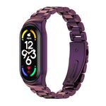 Per Xiaomi Mi Band 7 /7 NFC Mijobs CS CS Giaccia di orologi in acciaio inossidabile in metallo (viola)