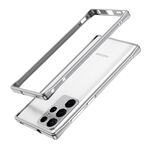 Per Samsung Galaxy S22 Ultra Aurora Series Protector Lens + Metal Frame Protective Telefono (Silver)