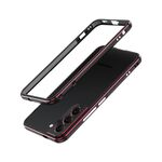 Per Samsung Galaxy S22 + 5G Aurora Series Protectory + Metal Frame Protective Telefono (Black Red)