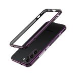 Per Samsung Galaxy S22 + 5G Aurora Series Protector Lens + Metal Frame Protective Telefono (Black Purple)