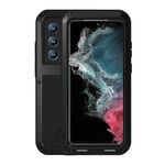 Per Samsung Galaxy S22 Ultra 5G Love Mei Metal Shock Affronta Waterproof Dust Aound Protective Telefono (Black)