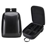 Zaino con guscio duro a compressione impermeabile per dji mini 3 pro, dimensioni: 127 piccoli (grigio spazzolato)