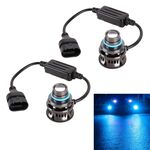1 coppia 9006 27W / DC12V Auto in alluminio LED lampeggiante LED LED illuminante (luce blu)