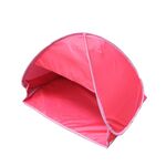 Tenda per poggiatesta di ombreggiatura a apertura automatica interna ed esterna, dimensioni: M 70x50x45cm (rosso)