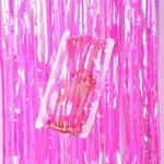 2 PC Candy Rain Curtain Festive Decoration Festive Foto Sfondo, dimensioni: 1x3m Rose Red