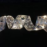 Luci a LED di Natale Bronzing Luci a doppia corda a nastro, Specifiche: 2m (luce calda d'argento)