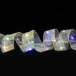 Ornamento di Natale a doppia luce a doppia luce fenomali a corda di corda, specifica: 1 m (luce colore oro)