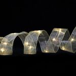 Ornamento di Natale a doppia luce a doppia luce fenomono luci a corda del nastro, specifica: 2m (luce calda d'oro)