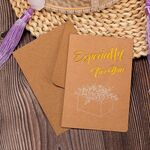 20 pezzi Retro Hollow Kraft Blessing Card con busta (speciale per te)