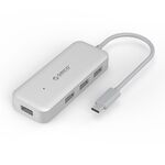 ORICO TC4U-U3 Type-C a USB 3.0 4-Port USB 3.0 Expansion Hub (Silver)