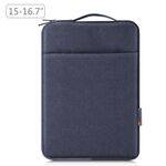 Sacca per valigetta con cerniera per maniche per maniche per laptop Hawel con manico per laptop da 15-16,7 pollici (blu grigio)
