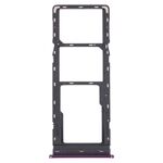 Per Tecno Spark 4 Lite KC8S Vassoio per schede SIM + Vassoio per schede SIM + Vassoio per schede Micro SD (viola)