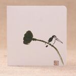 100 pezzi Card di saluto per le vacanze di pittura classica (Buogo di Lotus e Bird 04)