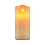 Luci di candele elettroniche a LED Halloween Articoli di decorazione natalizia, dimensioni: 7,5x20 cm (lacrime di plastica Luci di candele)