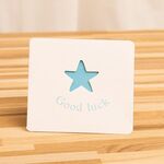 Ciglia di auguri di cartone animato cavo da 100 pezzi (Blue Star)