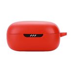 Custodia protettiva in silicone auricolare Bluetooth per JBL Live Free 2 TW (rosso)