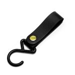 Tenda da campeggio all'aperto PU in pelle Multifunzionale Gancio di archiviazione (nero)