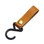 Tenda da campeggio all'aperto PU in pelle Multifunzionale Hook (Brown)