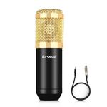 Puluz Condenser Microfone Studio trasmessa microfono cantante professionale (oro)