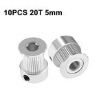 10 pezzi GT2 GT2 Stampante 3D Sincrona Transmissione Pulley in pelle, Specifiche: 20 denti 5 mm