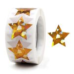 10 pezzi stelle colorate grazie adesivi regali adesivi decorativi di tenuta decorativa, dimensioni: 25 mm (C-77-25)