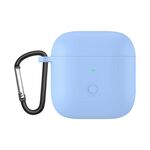 Custodia protettiva per auricolari in un pezzo di silicone liquido per Redmi Buds3 (Sky Blue)