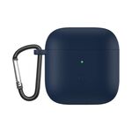 Custodia protettiva per auricolari a monopezzo in silicone liquido per Redmi Buds3 (Midnight Blue)