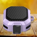 Custodia anticaduta per auricolari Samsung Galaxy Buds Live/Buds Pro/Buds 2/2 Pro con interruttore (nero viola)