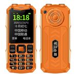 K1 Triple prova di telefono anziano, Dust a prova di shock impermeabile, batteria da 4800 mAh, 2,4 pollici, 21 tasti, Bluetooth, torcia LED, FM, SOS, Dual SIM, Network: 2G (Orange)