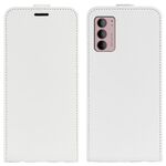 Per Motorola Moto G42 R64 Texture Vertical Flip Leather Case (bianco)