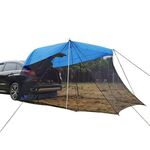 Tenda da baldacchino per la protezione solare repellente per zanzare posteriore (blu)