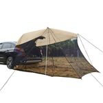 Tenda da baldacchino per la protezione solare repellente per zanzare posteriore (beige)