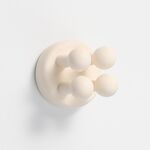 Portaspazzolino con gancio per pasta senza cuciture in silicone senza unghie (bianco crema)
