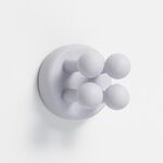 Portaoggetti per spazzolino da denti con gancio per pasta senza cuciture in silicone senza unghie (blu nuvoloso)