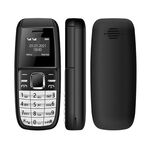 Mini cellulare BM200, 0,66 pollici, MT6261D, 21 tasti, Bluetooth, musica mp3, doppia sim, rete: 2G (nero)