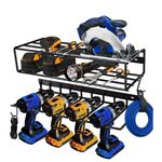 Rack per archiviazione per trapano portatile montato a parete, specifica: set completo