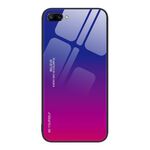 Custodia per telefono in vetro colorato sfumato per Honor 10 (rosso viola)