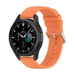 Per Samsung Galaxy Watch 5 40mm 20mm Cinturino in silicone a coda rotonda (arancione)