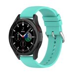 Per Samsung Galaxy Watch 5 44mm 20mm Cinturino in silicone a coda rotonda (blu lago)