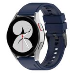 Per Samsung Galaxy Watch 5 Pro 45mm 20mm Cinturino in silicone con fibbia nera (blu)