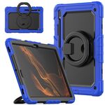 Per Samsung Galaxy Tab S8 + / S7 + Supporto per bracciale in silicone + Custodia per tablet PC (blu)