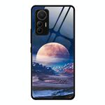 Per Xiaomi 12 Lite Custodia per telefono in vetro colorato colorato (Moon Hill)