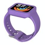 Per Xiaomi Redmi Watch / Watch Lite Cinturino integrato in silicone a tinta unita (viola chiaro)