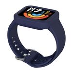 Per Xiaomi Redmi Watch / Watch Lite Cinturino integrato in silicone a tinta unita (blu spazio profondo)