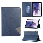 Per Samsung Galaxy Tab S7 FE/Tab S7+/Tab S8+ Custodia per tablet in pelle prismatica (blu)